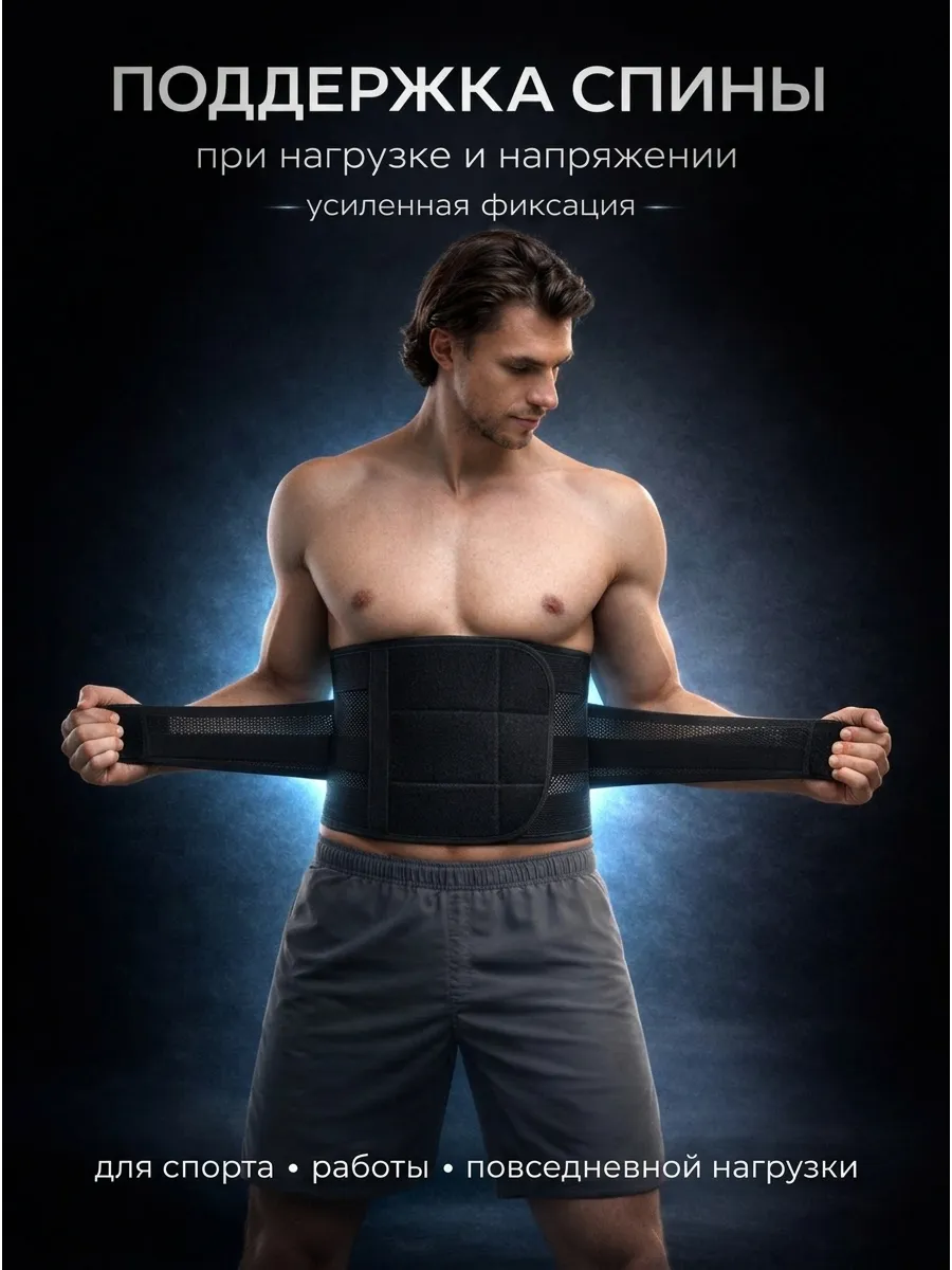 Пояс для спины и поясницы спортивный