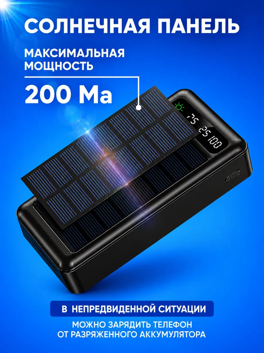 Повербанк 50000 внешний аккумулятор для Iphone и Android