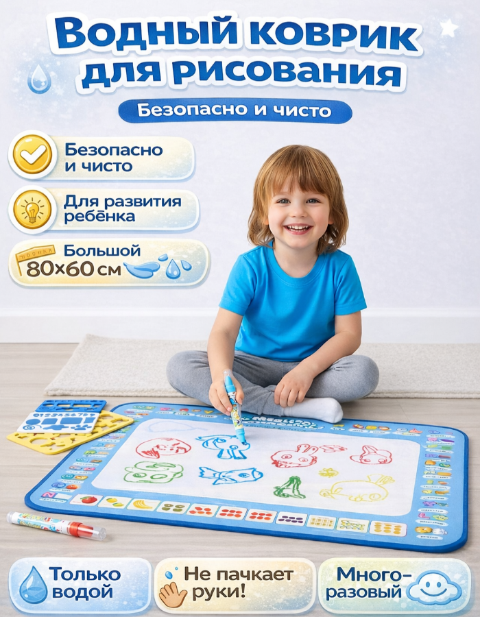 Коврик для рисования водой